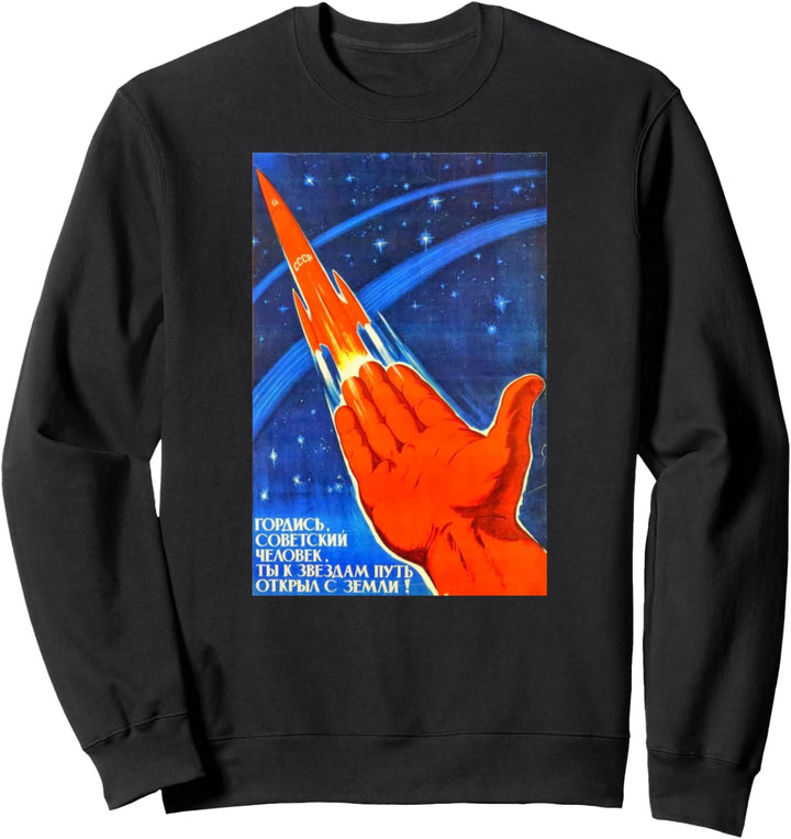 Soviet Union USSR Retro Propaganda Space CCCP T-Shirt Sweatshirt