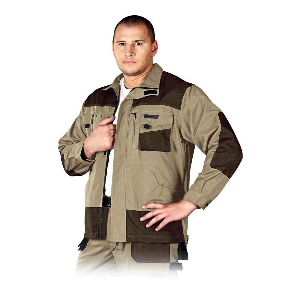 Leber & Hollman Herren Schutzjacke LH-FMN-J, 65% Baumwolle, 35% Polyester, 270 g/m2, Hochkragen, Rei