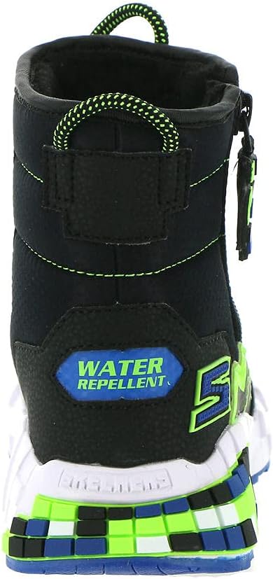 Skechers Jungen 402198l Bblm Stiefelette 43 EU Black Textile Synthetic Blue Lime Trim, 43 EU Black T