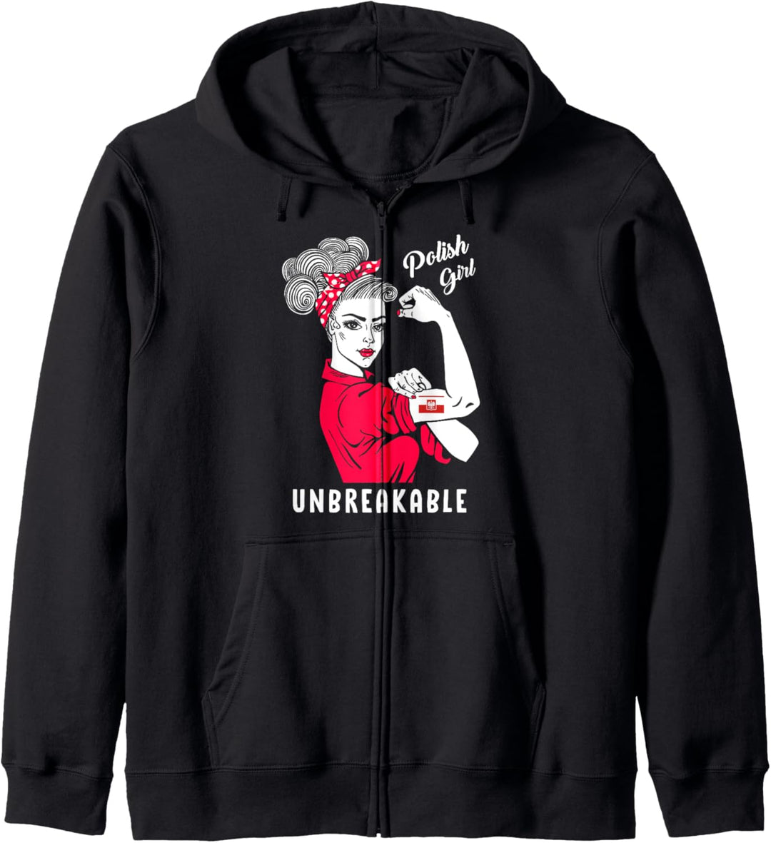 Polish Girl Unbreakable Sarkes Mädchen aus Polen Kapuzenjacke
