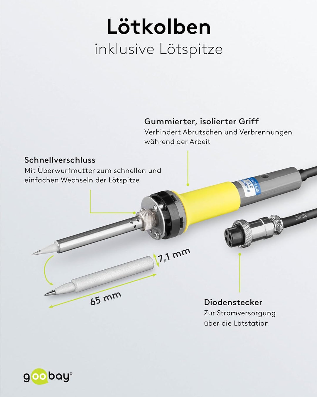 Fixpoint 51098 Digitale Lötstation EP5 / 48W Digitales Lötkolben Set / Einstellbare Temperatur 150 -