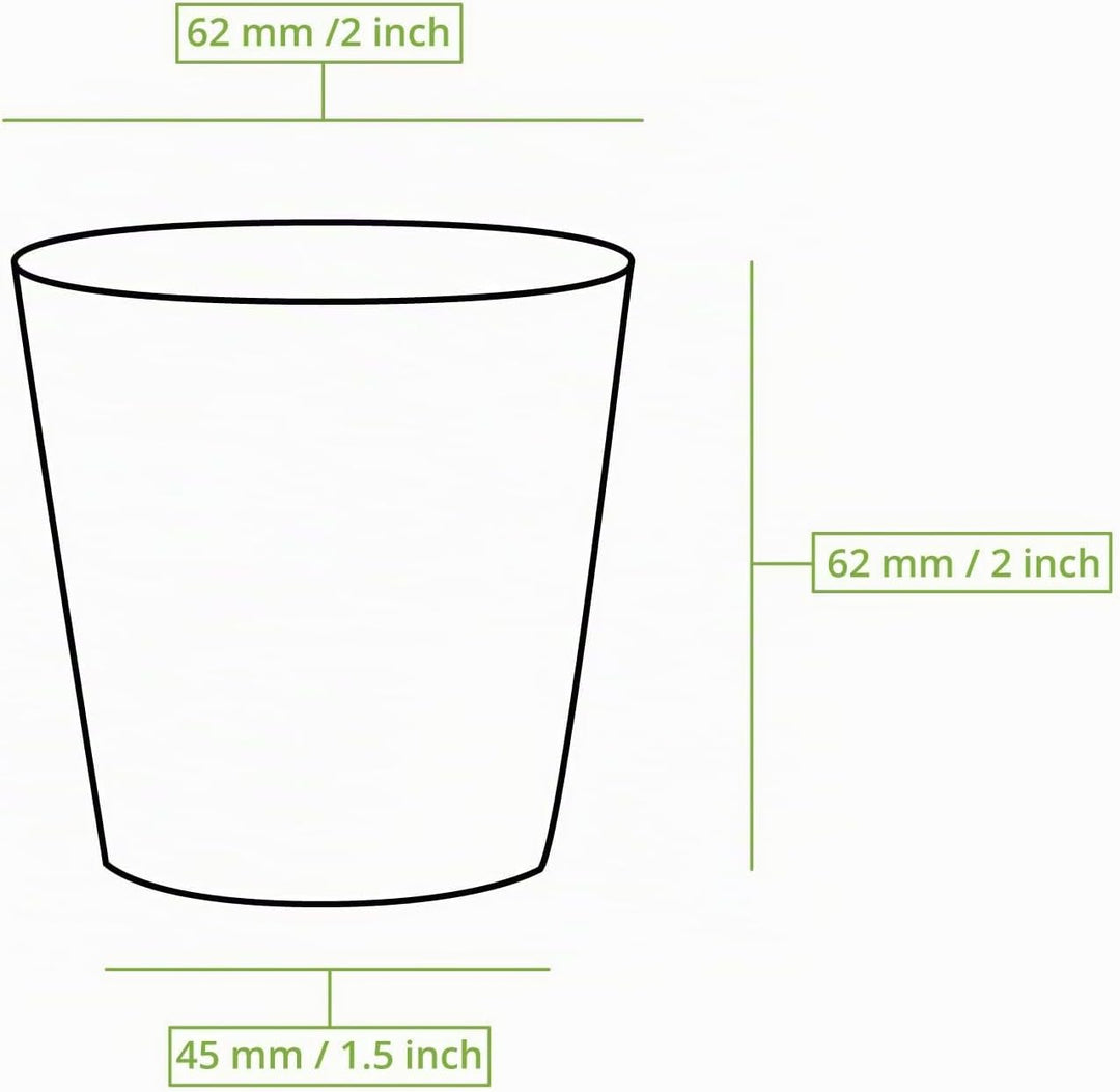 BIOZOYG 1000 Stück 100 ml / 4 oz braune Pappbecher Ø 62 mm | umweltfreundlich, recycelbar &amp; ungeblei