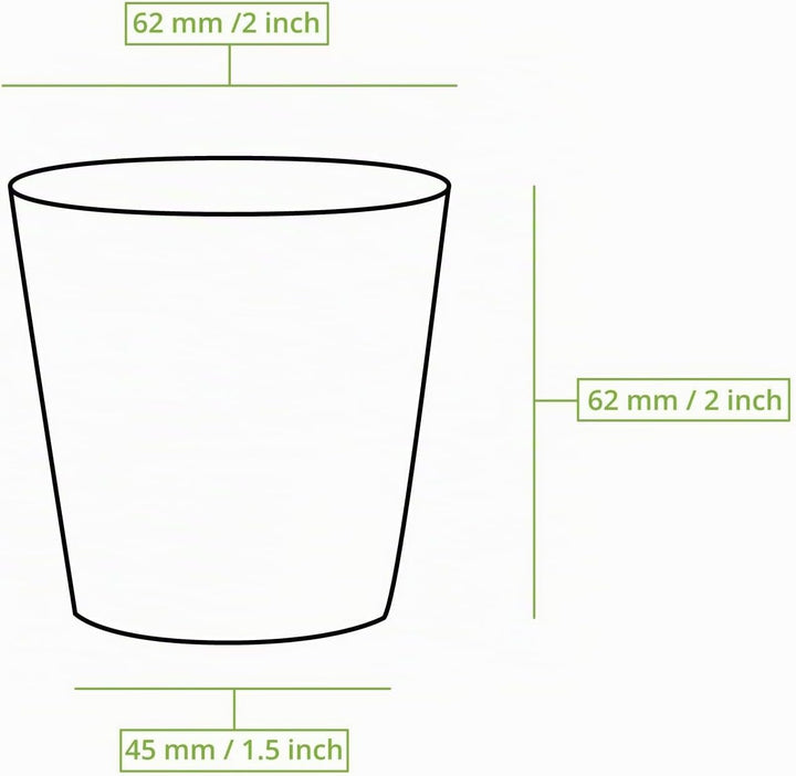BIOZOYG 1000 Stück 100 ml / 4 oz braune Pappbecher Ø 62 mm | umweltfreundlich, recycelbar &amp; ungeblei