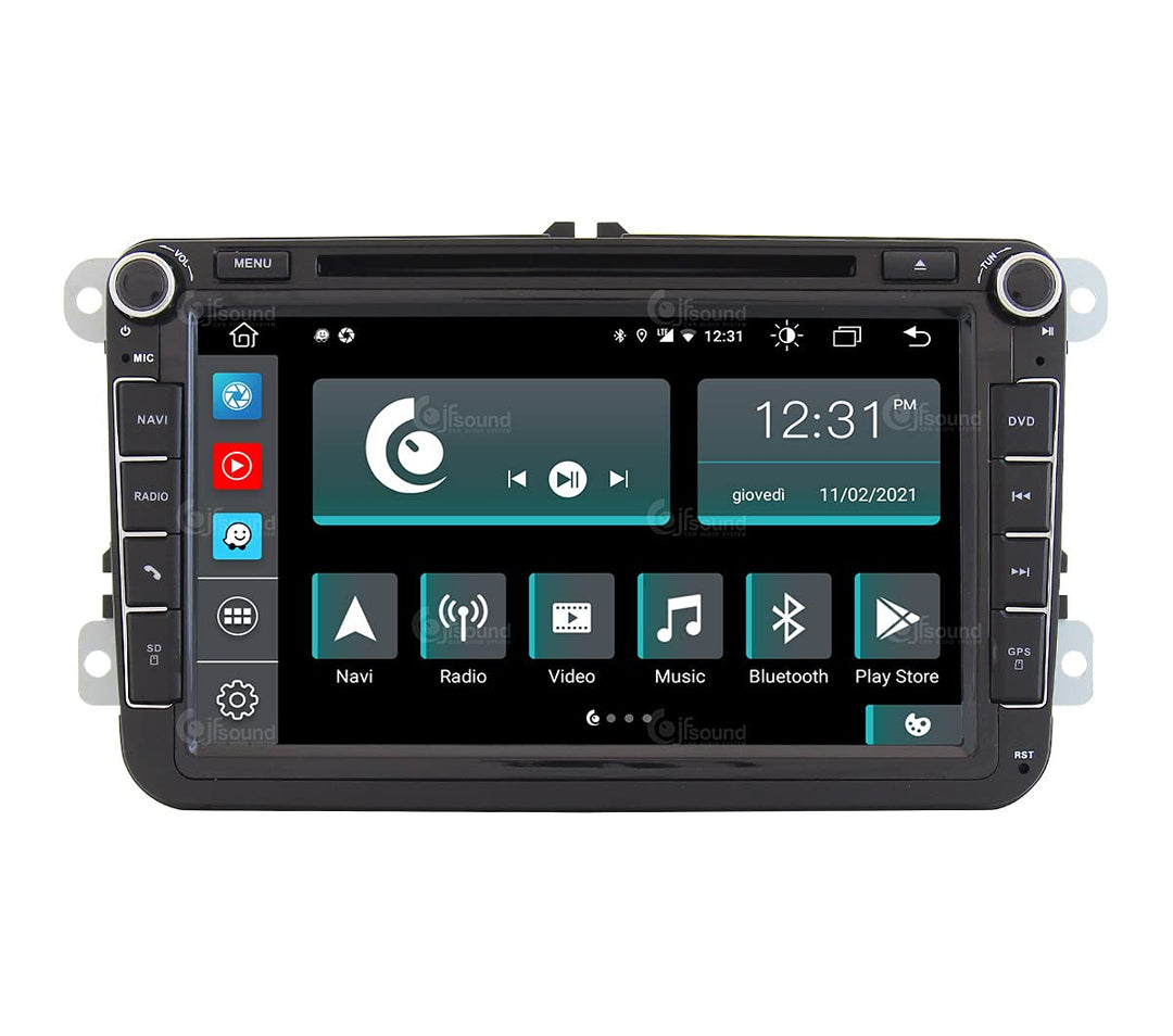 Costum fit Autoradio für Volkswagen Android GPS Bluetooth WiFi Dab USB Full HD Touchscreen Display 9