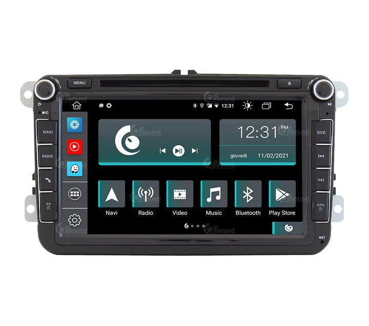 Costum fit Autoradio für Volkswagen Android GPS Bluetooth WiFi Dab USB Full HD Touchscreen Display 9