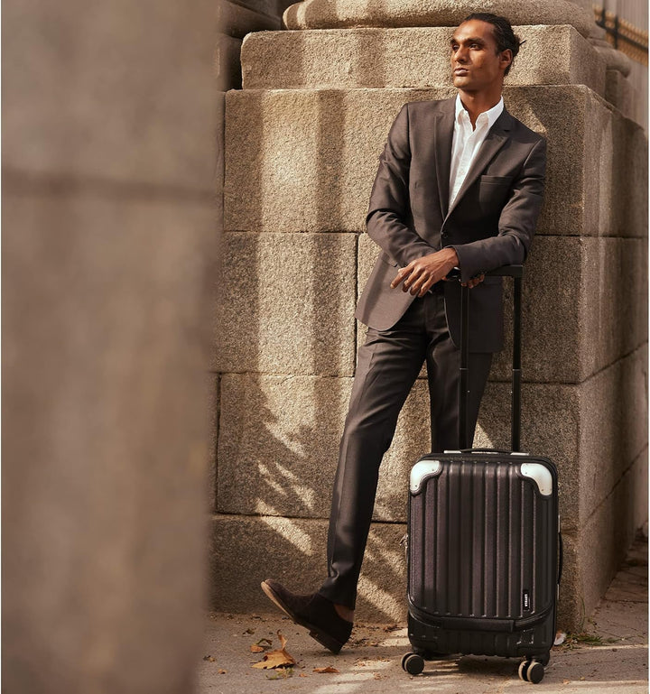 LEVEL8 Koffer Trolleys Hartschalen Leicht ABS+ PC Handgepäck Hartschalen-Koffer Trolley Rollkoffer R