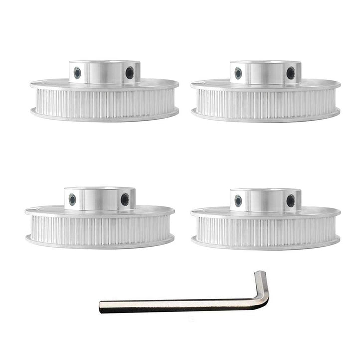 4 Stück 5 mm Bohrung 80T GT2 Riemenscheibe Synchronrad GT2 Zahnriemenscheibe 80 Zähne für Voron 2.4