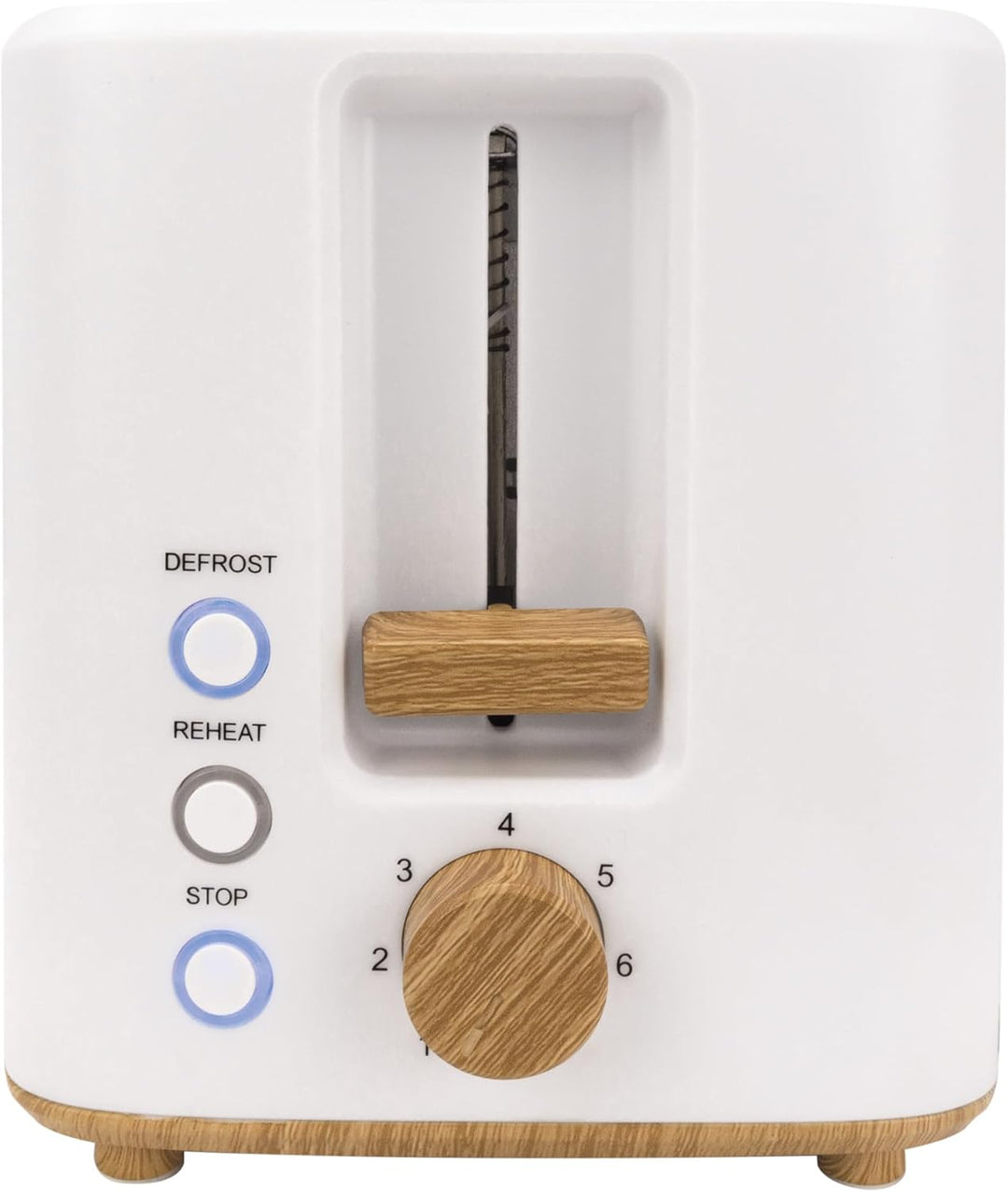 JOCCA - Toaster mit 2 Scheiben, Nature-Linie Toaster / 7 Toaststufen/Auftauen, Aufwärmen und Abbrech