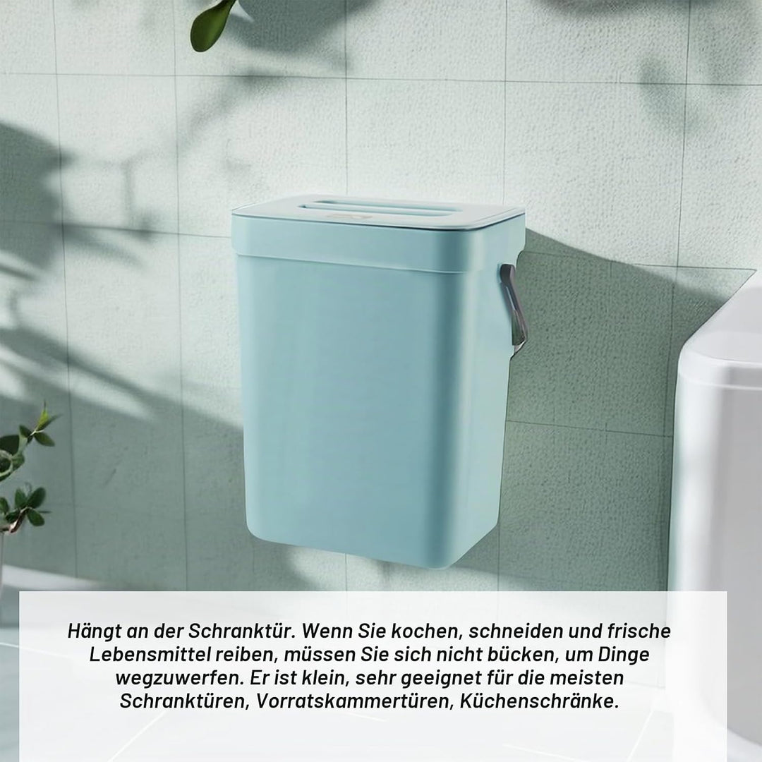 Biomülleimer Küche 3L mit Deckel: Komposteimer Küche Nachhaltig &amp; Geruchsdicht zum Hängen oder Stell