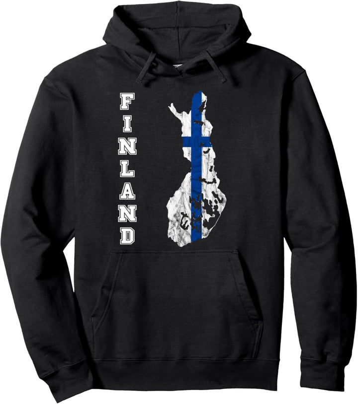 Finnland Karte Umriss Finnland Reise Skandinavien Sisu Suomi Pullover Hoodie