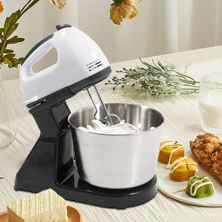 1.7L Küchenmaschine Dough mixer, 100W Kneading Machine Knetmaschine 7 Geschwindigkeiten einstellbar,