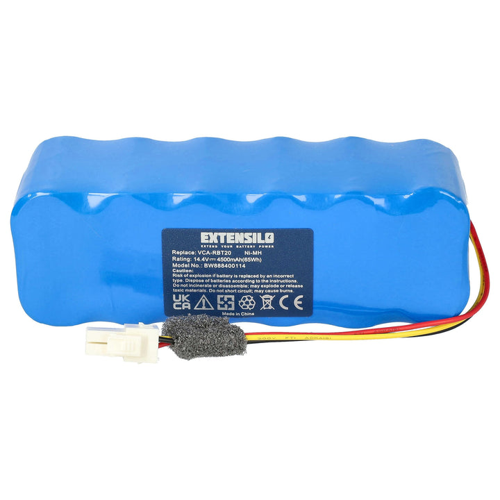 EXTENSILO Akku kompatibel mit Samsung Navibot SR8730, SR8824, SR8825, SR8828, SR8750 Light Staubsaug
