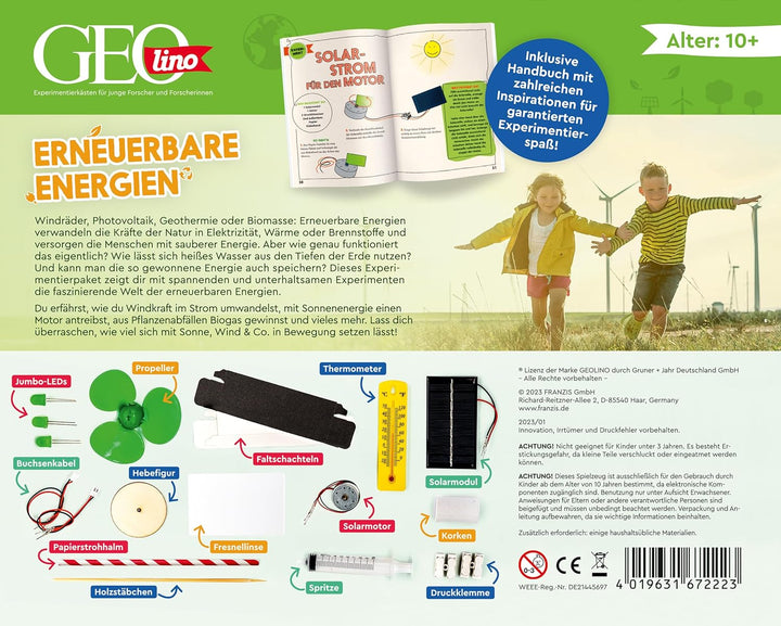 FRANZIS 67222 - GEOLINO - Erneuerbare Energien, inspirierende Bauprojekte für drinnen und draussen