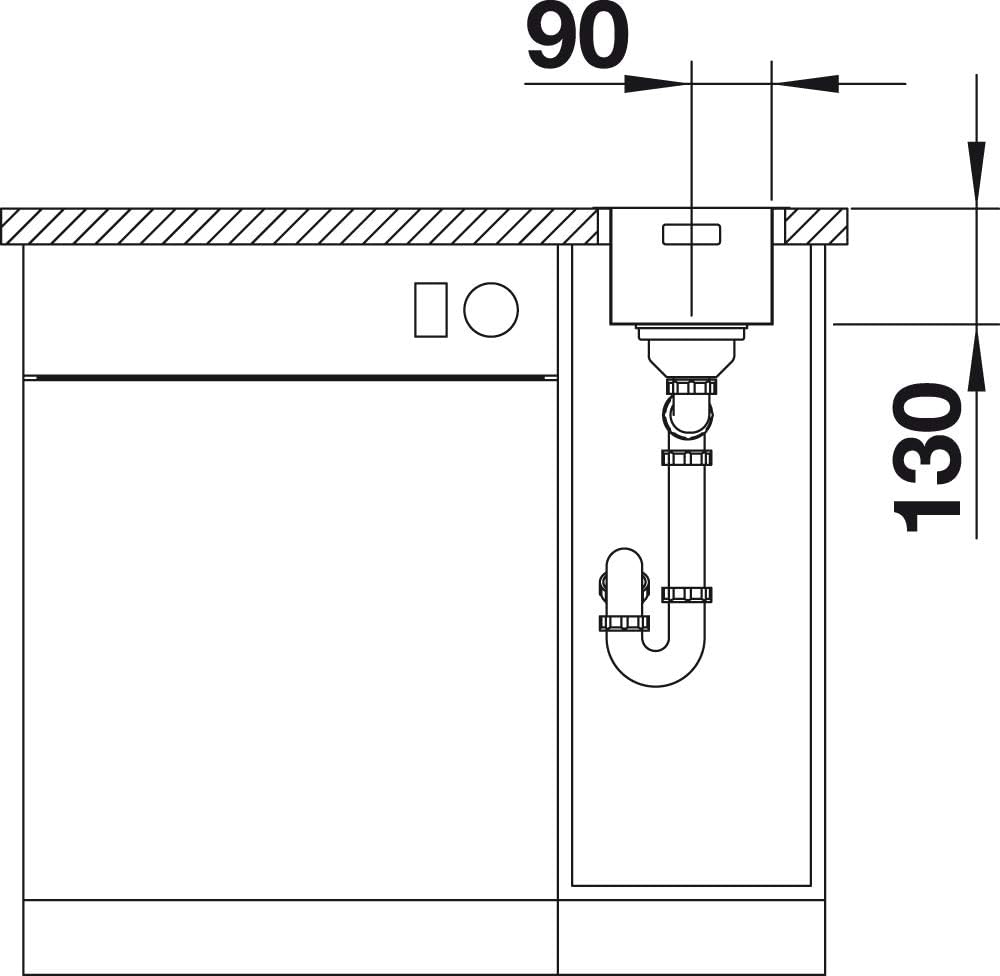 BLANCO ANDANO 180-IF | Edelstahl | Einbauart: Einbau von Oben & Flächenbündig | ohne Ablauffernbedie