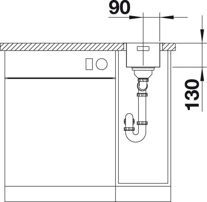 BLANCO ANDANO 180-IF | Edelstahl | Einbauart: Einbau von Oben & Flächenbündig | ohne Ablauffernbedie