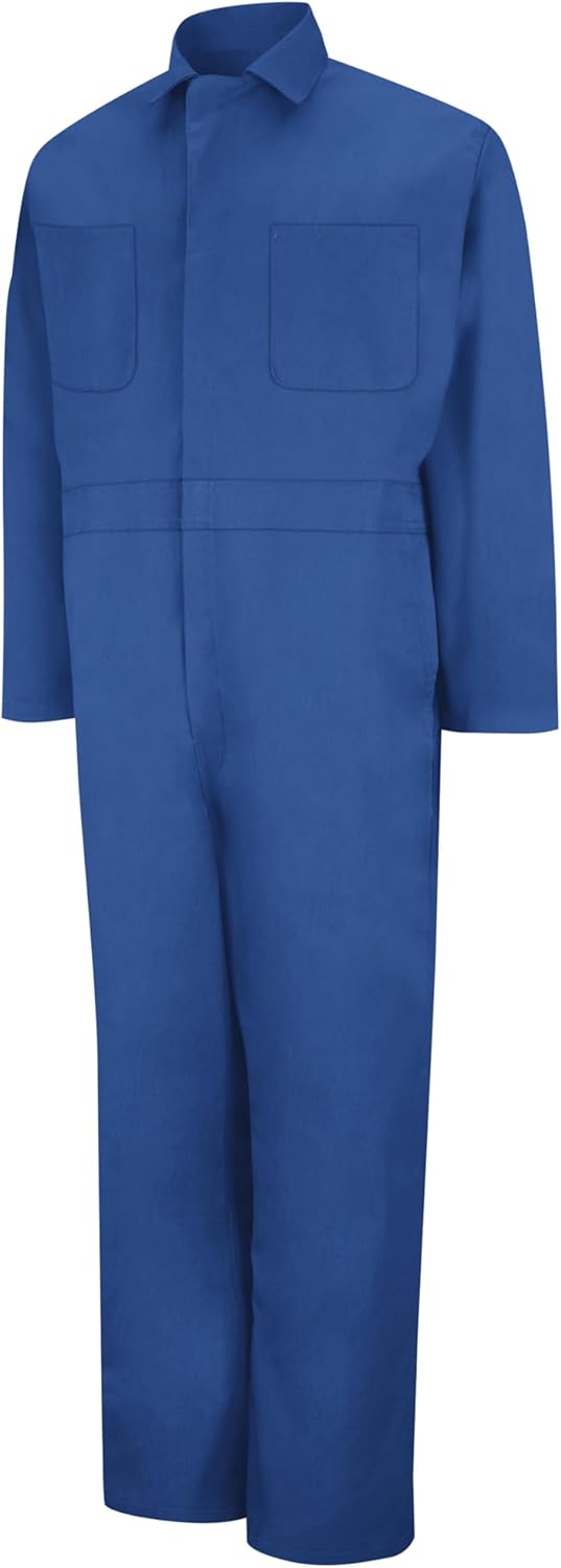 Red Kap Herren Twill Action Back Brusttaschen Arbeits-Overalls, 36 Electric Blue