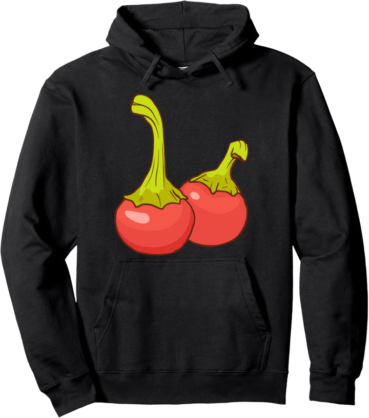 Scharfe Chili Capsicum Chilischote Peperoni Gewürz Gemüse Pullover Hoodie