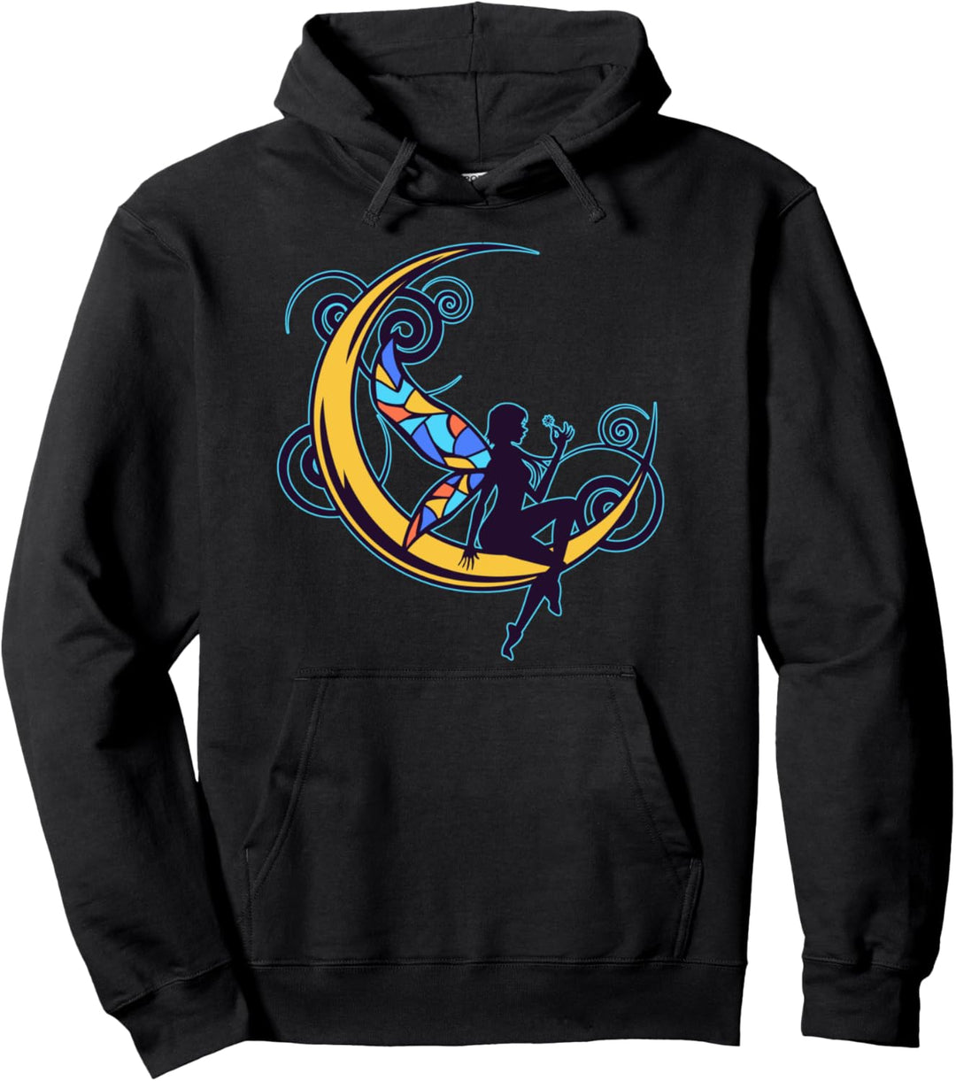Fairy Dust Stain Glas Mond Geschenk Pullover Hoodie