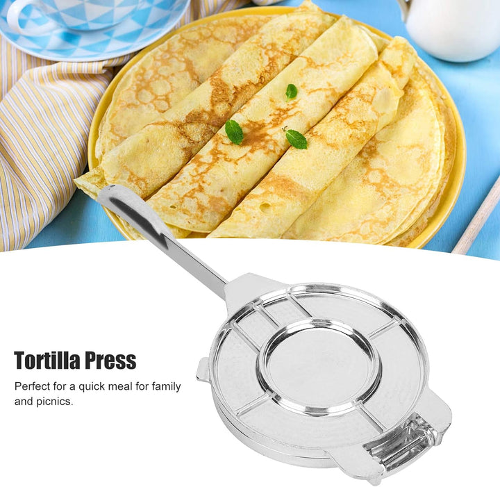 Tortilla-Presse aus Aluminiumlegierung, faltbares Teiggebäck-Presswerkzeug, vorgewürzter Tortilla-Ma