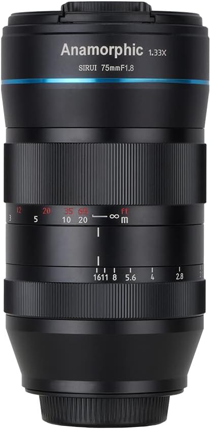 SIRUI 75mm f1.8 1.33x APS-C Anamorphes Prime Objektiv Objektive Lens Lenses Modell SR75(MFT Mount),