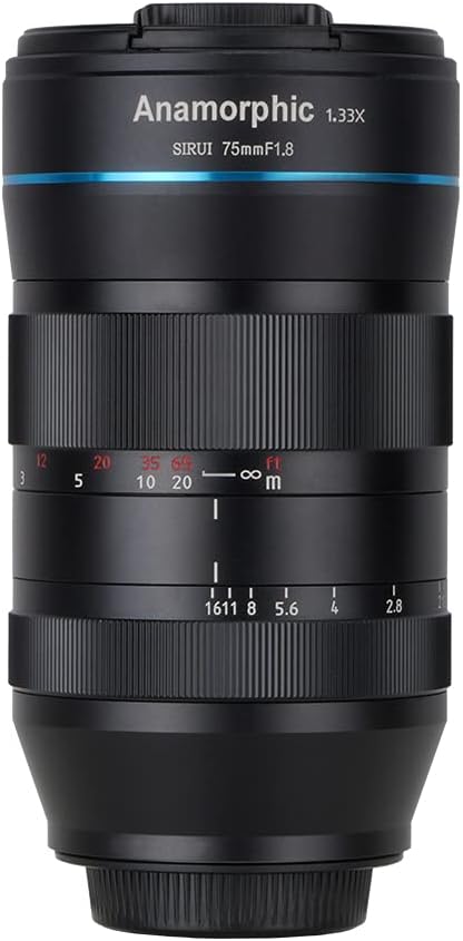 SIRUI 75mm f1.8 1.33x APS-C Anamorphes Prime Objektiv Objektive Lens Lenses Modell SR75(E Mount), E