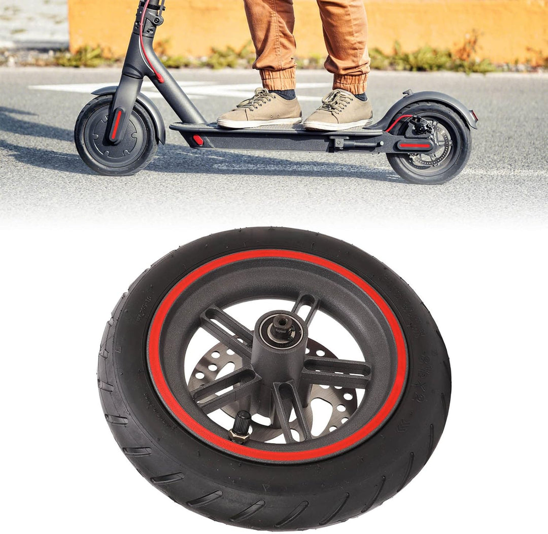 Elektroroller Hinterrad Reifen mit 120mm Scheibenbremse für Xiaomi PRO/PRO 2/M3, Rutschfest E-Scoote