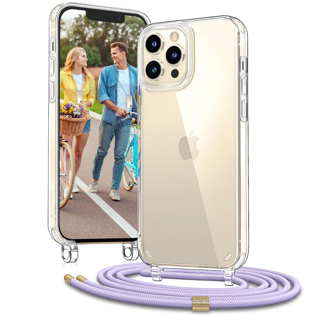 Handykette für Apple iPhone 12 Hülle mit Band und iPhone 12 Pro Hülle mit Band - Necklace Handyhülle