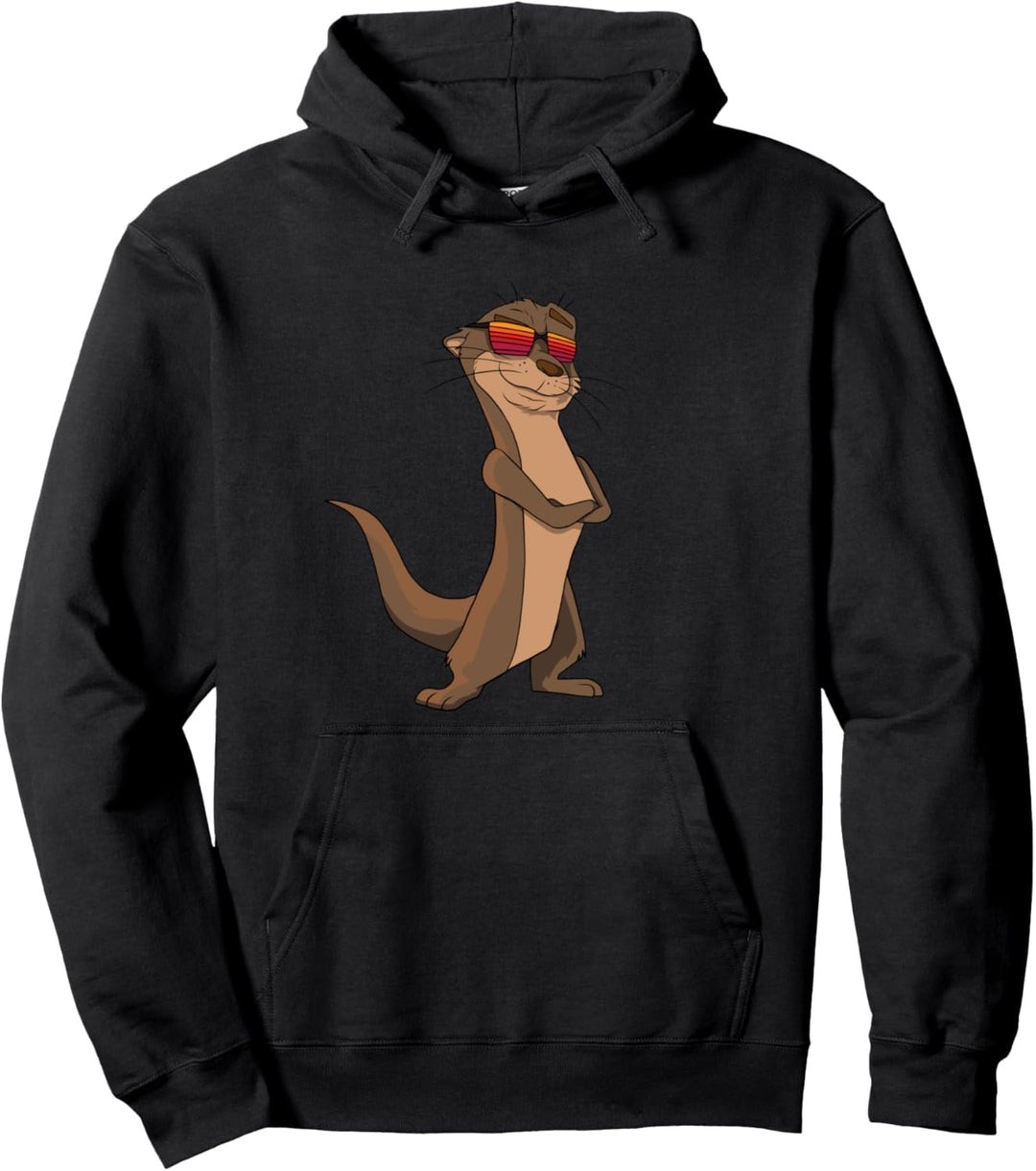 Süsser Otter mit cooler Sonnenbrille Pullover Hoodie