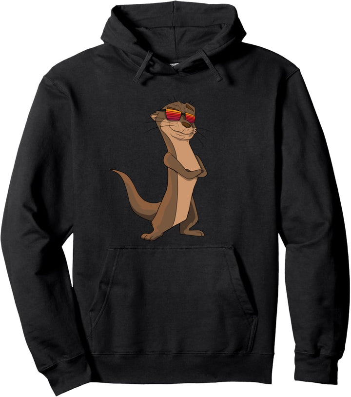 Süsser Otter mit cooler Sonnenbrille Pullover Hoodie