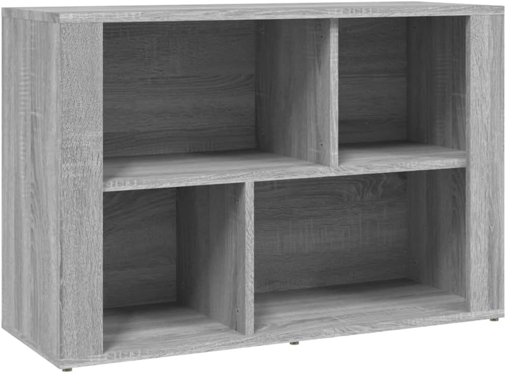 FIRBNUS Bücherschranks 80x30x54 cm mit 3 Fächern Beistellschrank Schubladenschrank Lowboard Lagersch