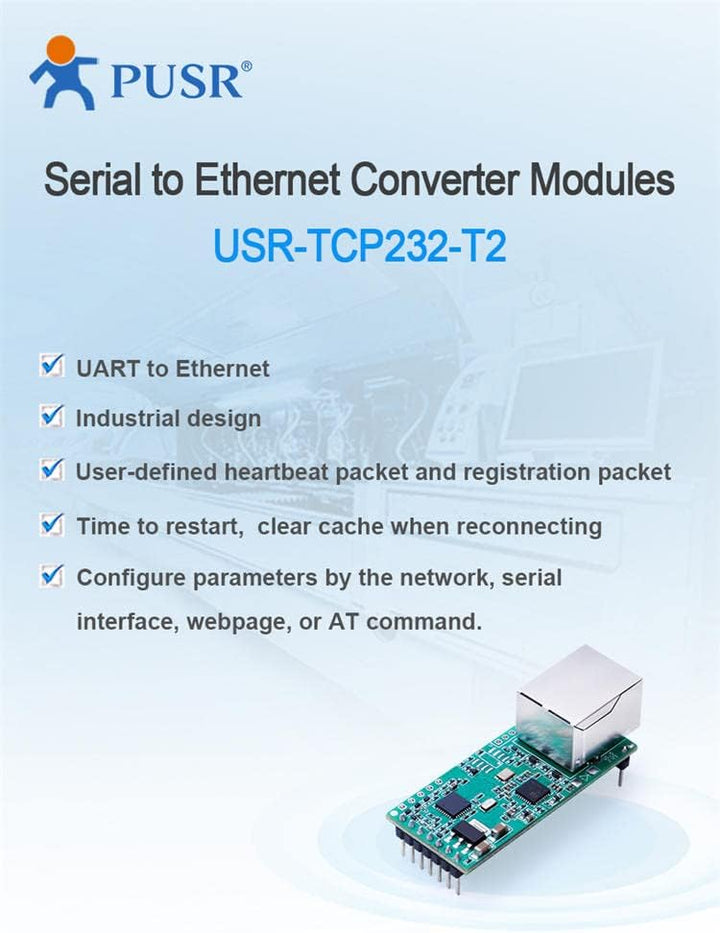 【Preis für 4 STK Seriell zu RJ45 Modul UART TTL zu Ethernet TCPIP Konverter unterstützen DHCP Und DN