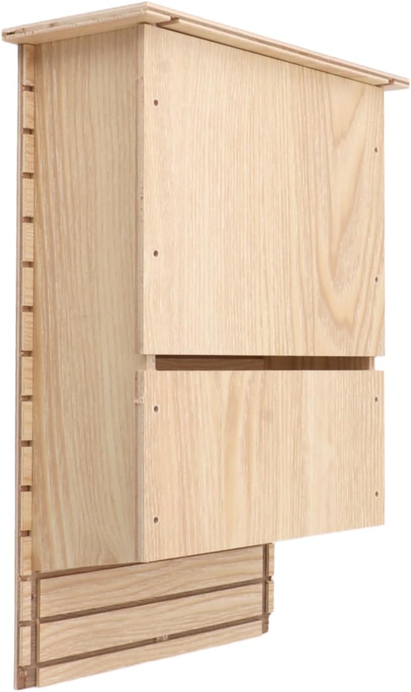 Jiawu Fledermaushaus-Bausatz, Grosses Fledermaushaus aus Holz für den Aussenbereich, Einstöckiger Fl