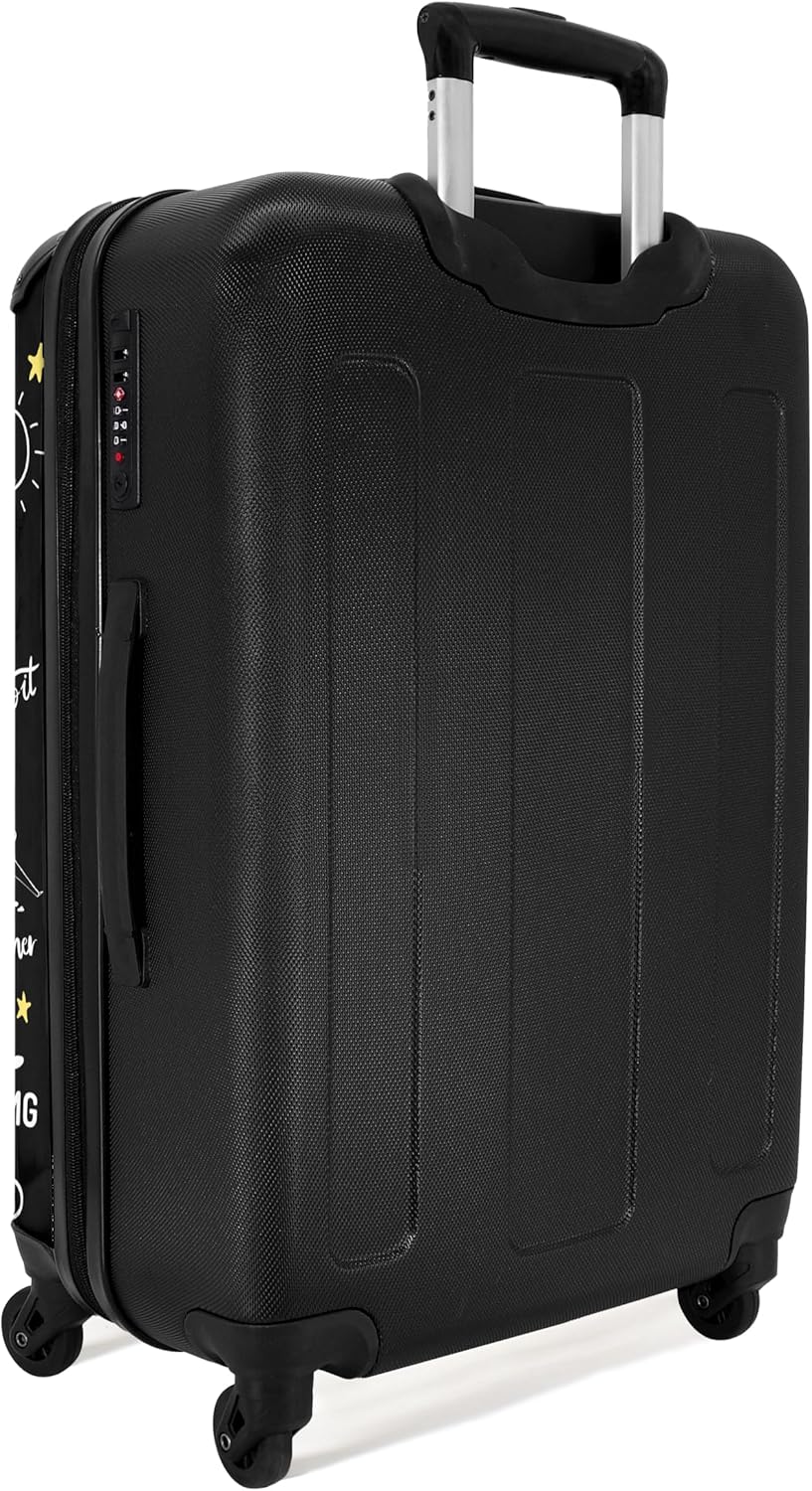 NoBoringSuitcases.com® Handgepäck, Hartschalenkoffer mit TSA Schloss, Trolley, Reisekoffer, Carry on