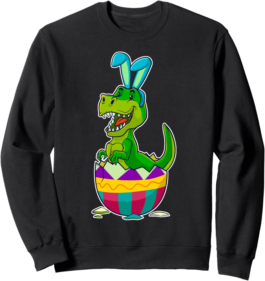 Oster-Dinosaurier lustig T-Rex Bunny Ei niedlich Jungen Sweatshirt