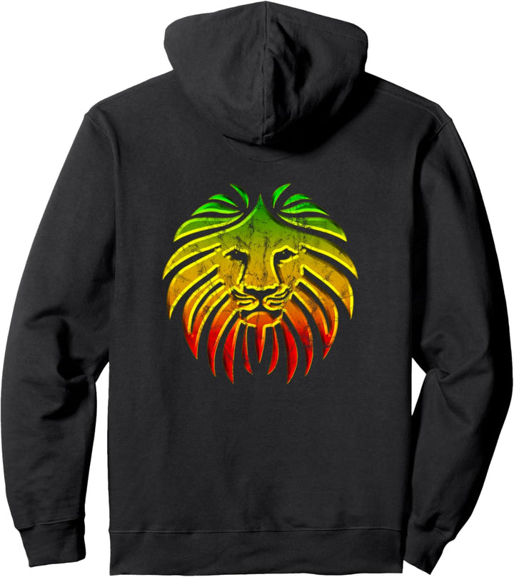 Like a Lion! Löwe Reggae Rasta Roots Jamaika Afrika Pullover Hoodie