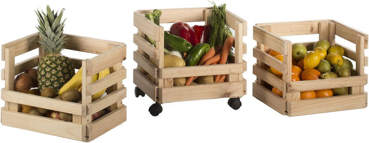 ASTIGARRAGA Aufbewahrungsbox auf Rollen, 3 Stück