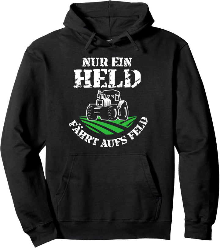 Vintage Nur ein Held fährt aufs Feld Landwirt Vintage Bauern Pullover Hoodie