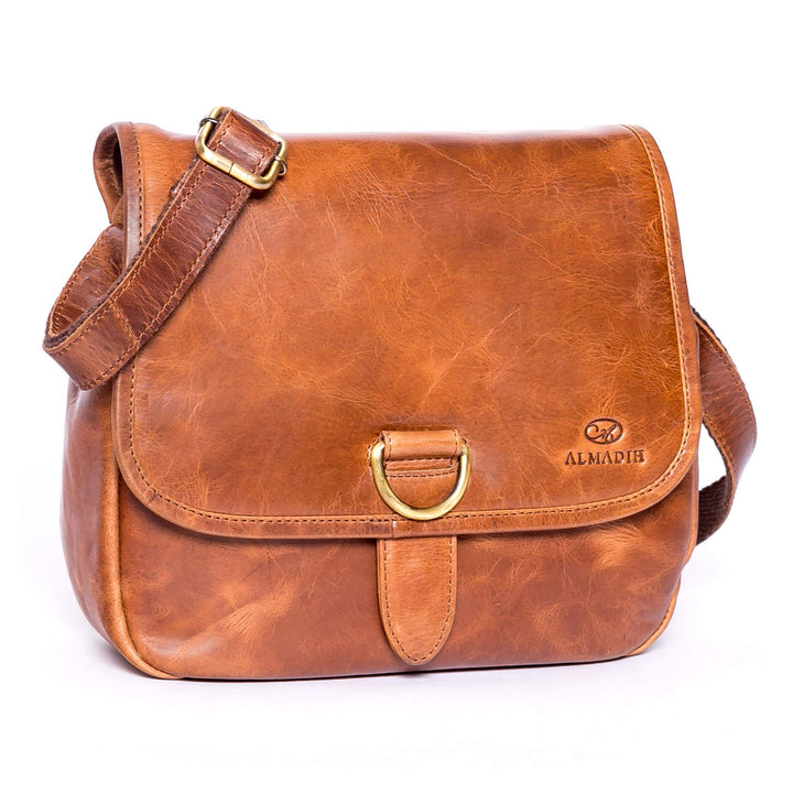 ALMADIH Premium Leder Damentasche Umhängetasche LOLA Ledertasche Handtasche Schultertasche Freizeitt