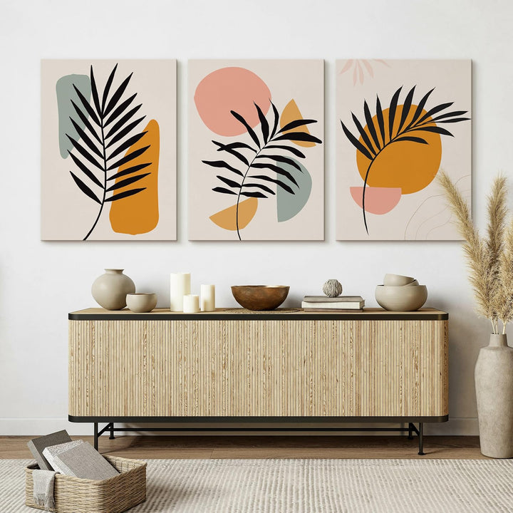 Muralo - Wandbilder Set - Leinwand Bilder Set Aufhängefertig - Bilder für Wohnzimmer Schlafzimmer -