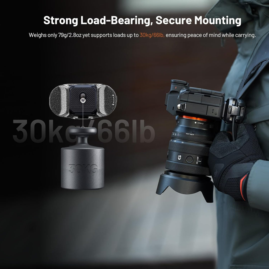 PGYTECH Beetle Kamera Clip V2 (Nur Clip) mit Platte Schnellwechselsystem für Sony, Nikon, Fuji, DSLR