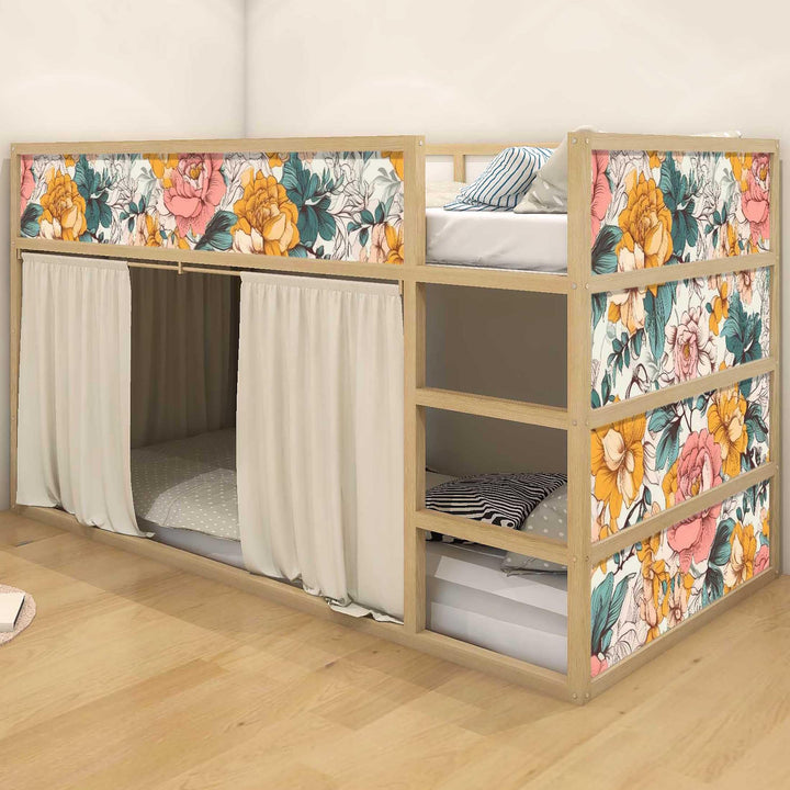 WANDKIND Aufkleber für IKEA KURA Kinderbett Hochbett Klebefolie Möbelfolie Sticker Kinderzimmer Blum