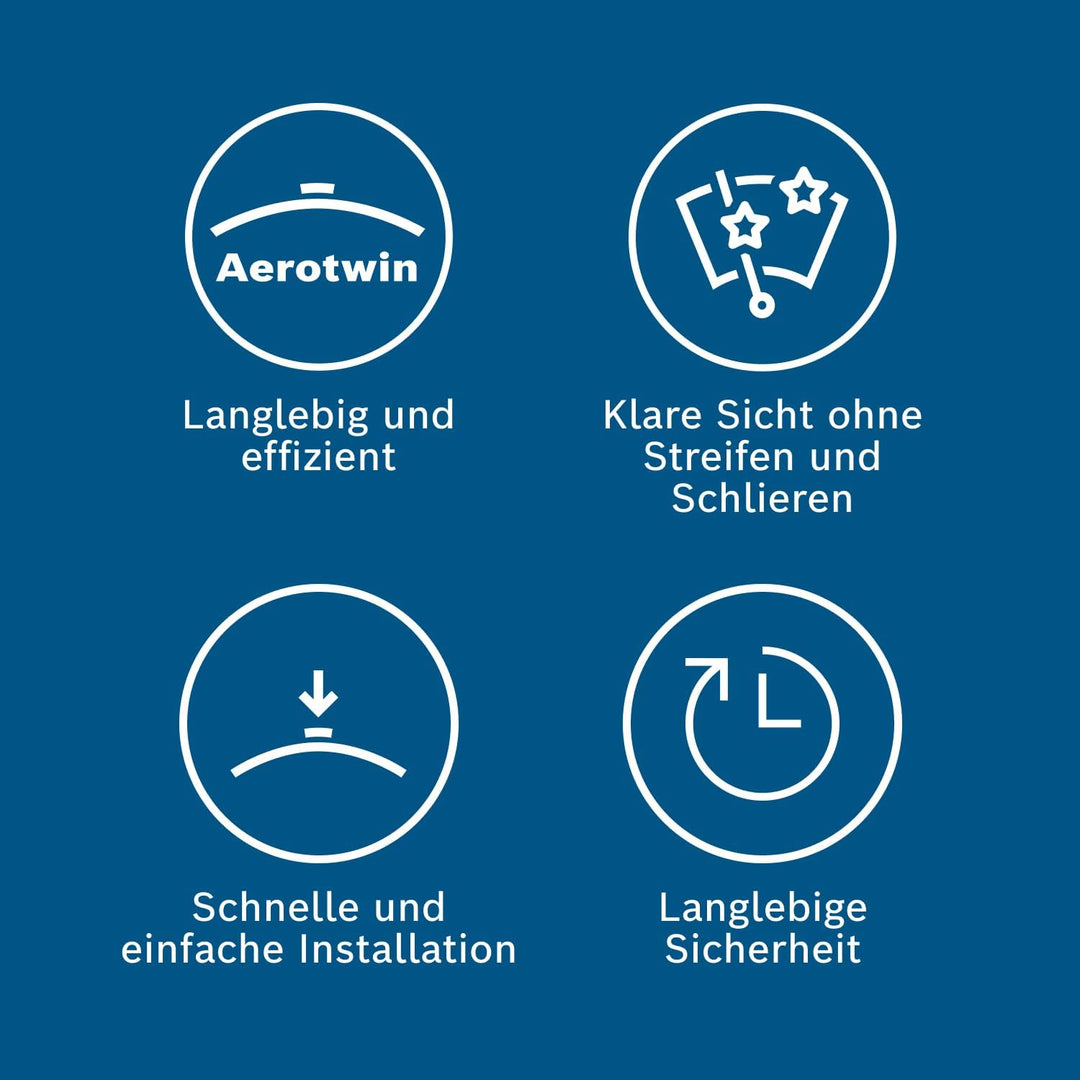 Bosch Scheibenwischer Aerotwin AM246S, Länge: 650mm/380mm − Set für Frontscheibe - Nur für Rechtslen