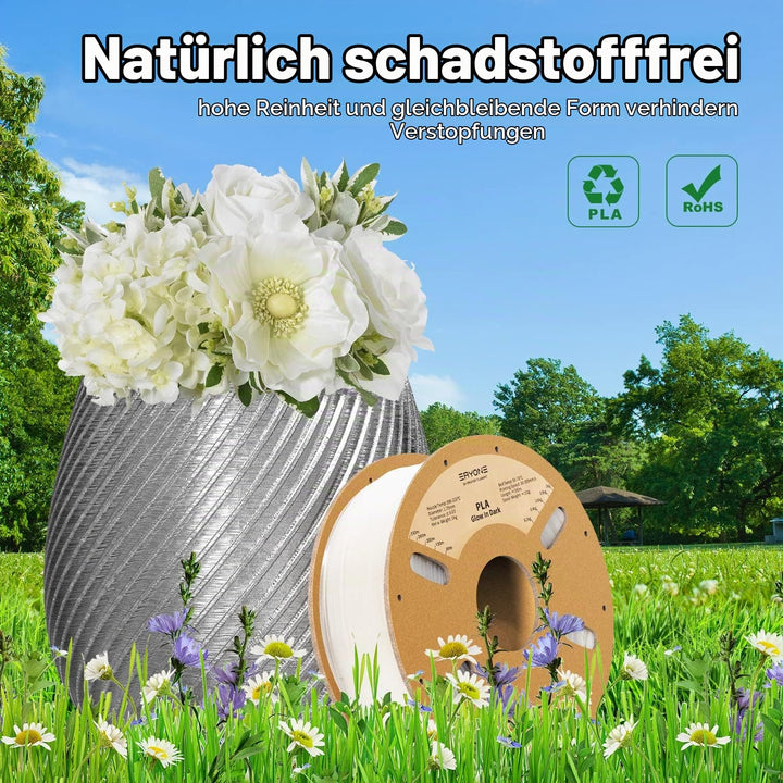 ERYONE Spezielles PLA Filament 1,75mm +/-0,03mm, 3D-Druck-Filament PLA 1,75 mm f¨¹r 3D-Drucker und 3