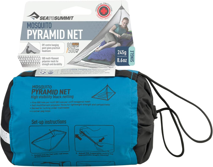 Sea to Summit Moskitonetz Pyramide Single Anthrazit