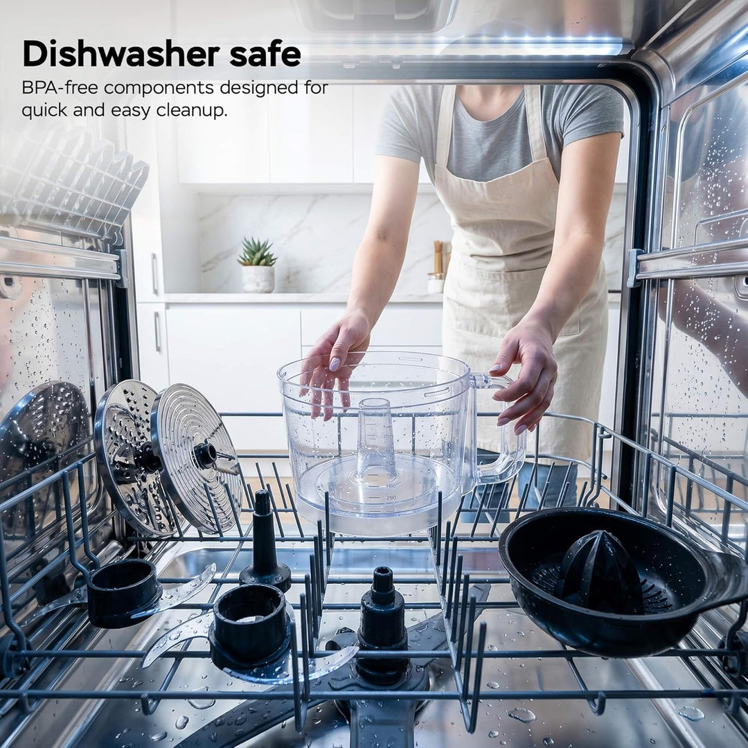 TurboTronic 1900 W digitale Küchenmaschine - FP700-1,2L Zerkleinerer Raspelscheiben Zitruspresse Ent
