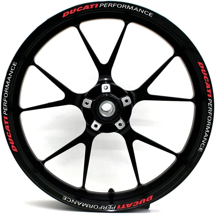 Aufkleber-Set kompatibel mit Ducati Performance Motorrad Felgen