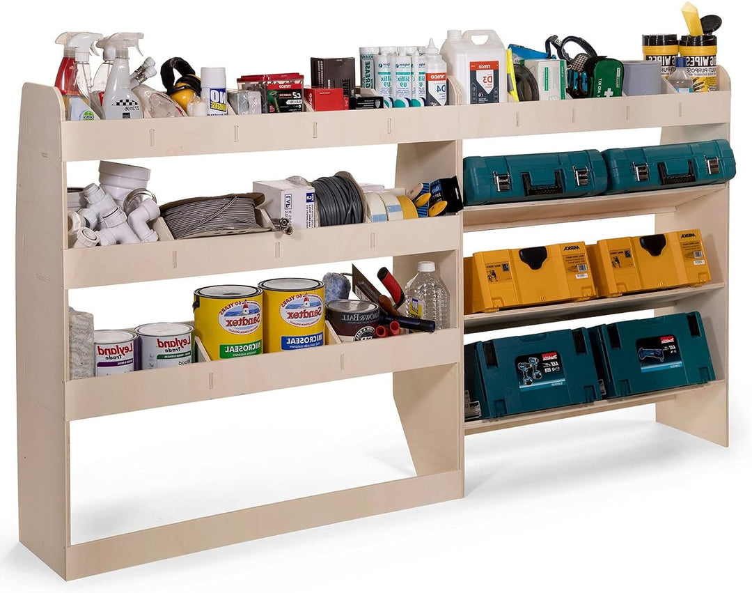 Vanify - Kompatibel mit Opel VIVARO L2 2019+ Fahrzeugeinrichtung Fahrzeugregale, Werkzeugkasten und