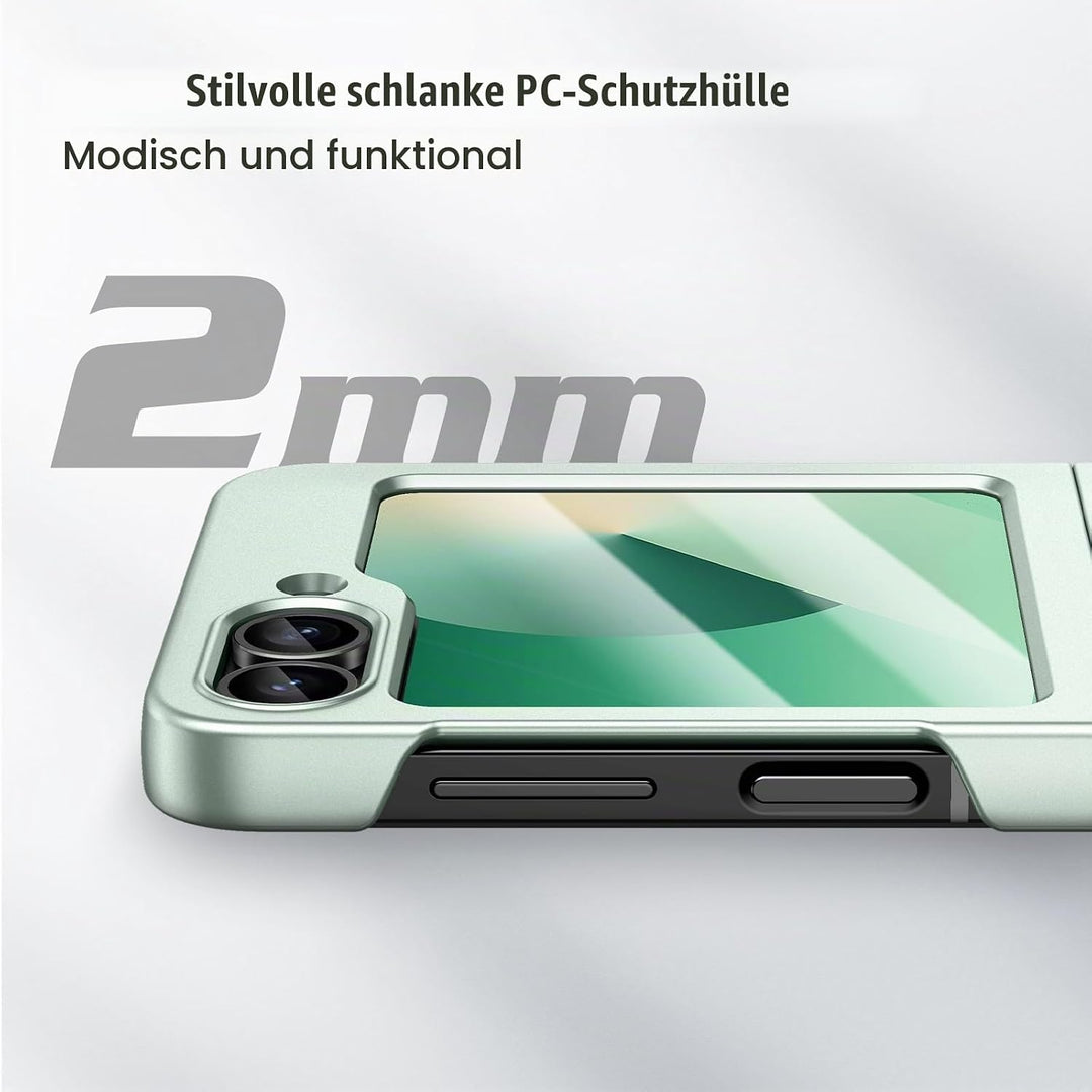 Doeshine für Samsung Galaxy Z Flip 7 FE/Z Flip 6 Hülle Mag Safe, Displayschutzfolie, Ultra Dünn, Lig