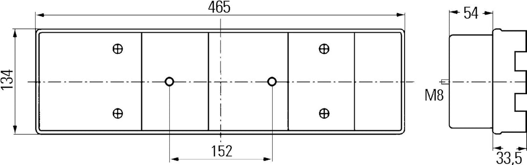 HELLA - Heckleuchte - Glühlampe - für u.a. Mercedes-Benz Sprinter 3-T Chassis (903) - ECE - links -