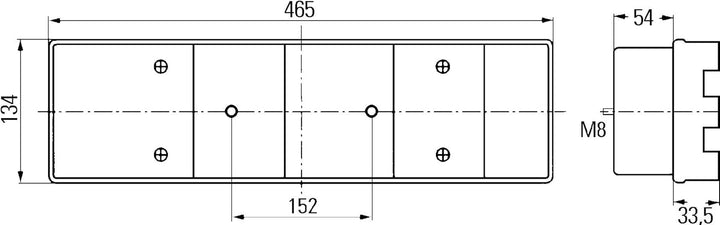 HELLA - Heckleuchte - Glühlampe - für u.a. Mercedes-Benz Sprinter 3-T Chassis (903) - ECE - links -